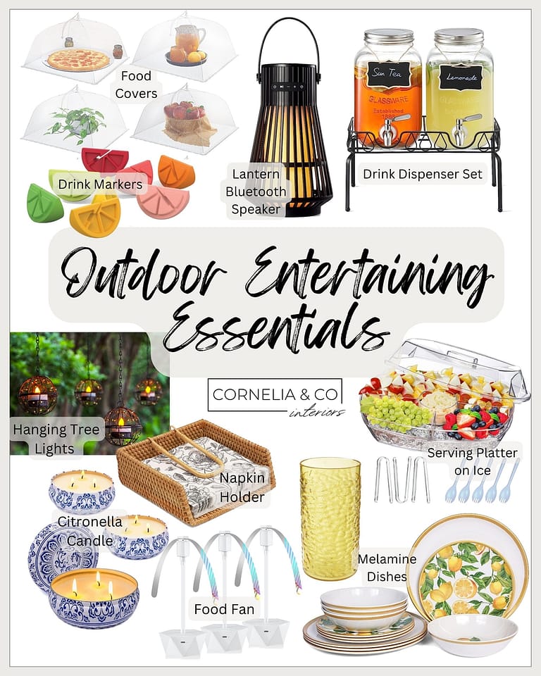 Affordable items to use for outdoor entertaining