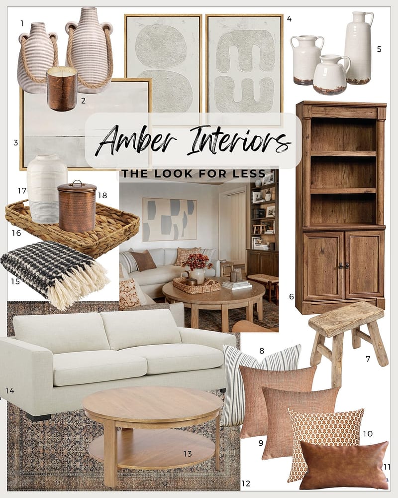 Amber Interiors style living room with Amazon decor